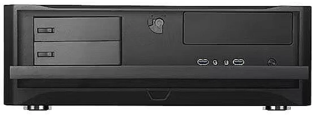 PC korpusas Silverstone SST-GD06B Grandia HTPC Micro ATX, Juodas