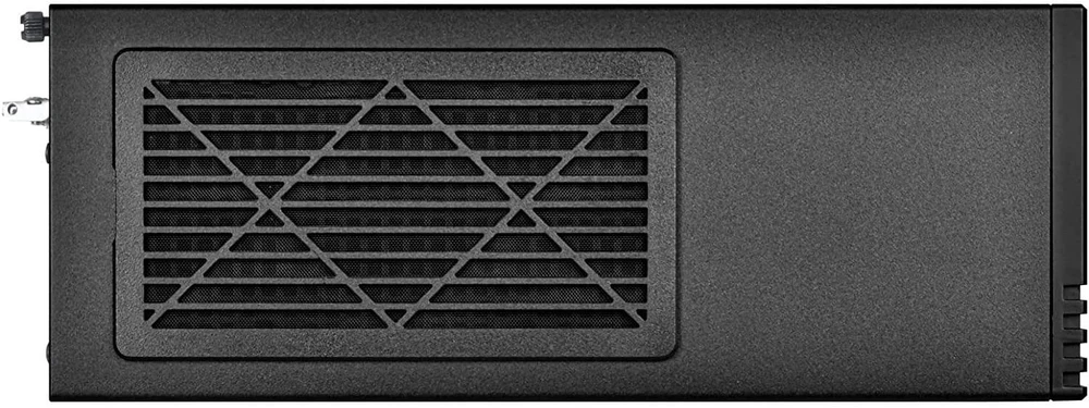 „SilverStone SST–ML11B Milo Slim HTPC Micro–ATX“ korpusas – juoda