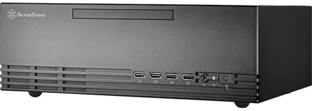 „SilverStone SST–ML11B Milo Slim HTPC Micro–ATX“ korpusas – juoda