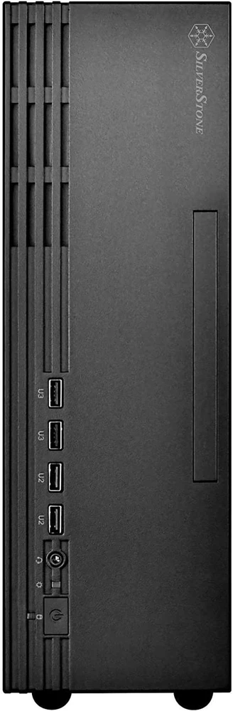 „SilverStone SST–ML11B Milo Slim HTPC Micro–ATX“ korpusas – juoda