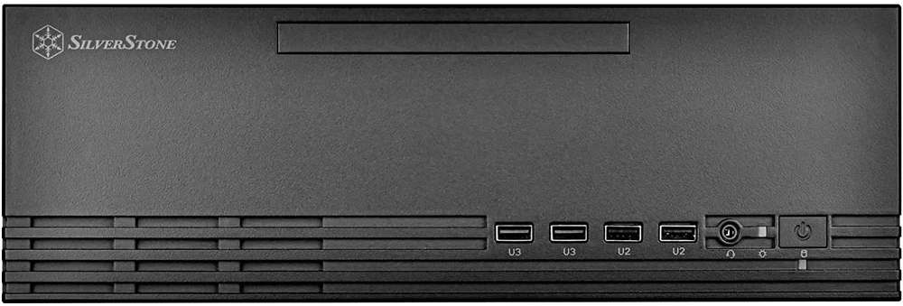 „SilverStone SST–ML11B Milo Slim HTPC Micro–ATX“ korpusas – juoda