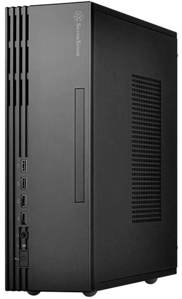„SilverStone SST–ML11B Milo Slim HTPC Micro–ATX“ korpusas – juoda