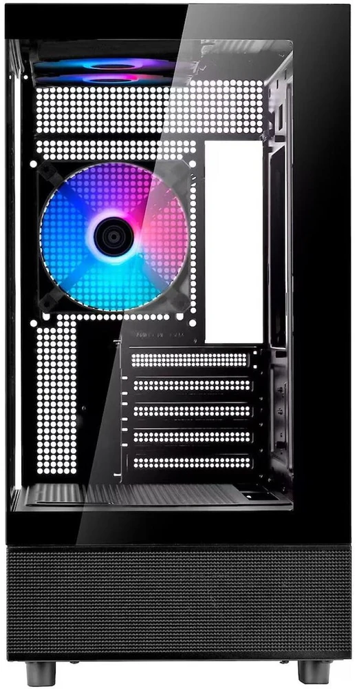 SilverStone Lucid 04, Tower-case - juodas, Tempered Glass x 2