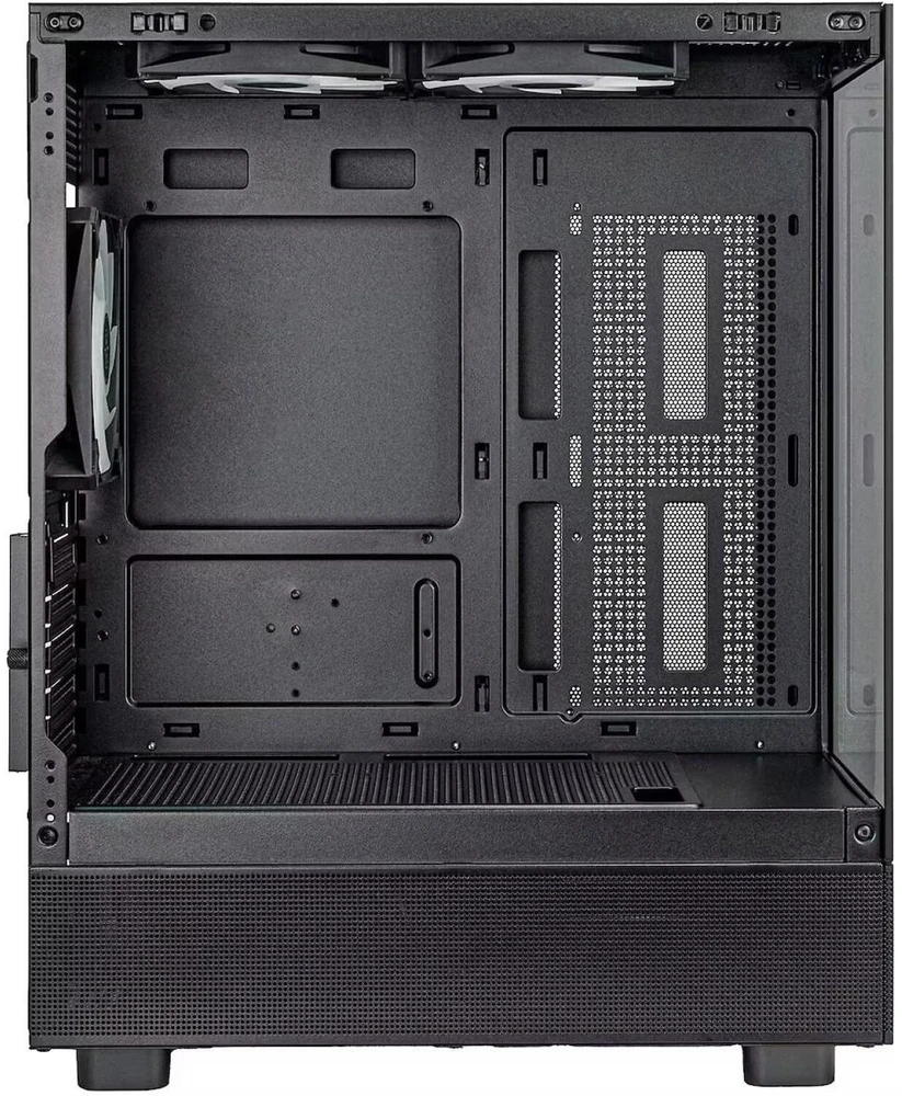 SilverStone Lucid 04, Tower-case - juodas, Tempered Glass x 2