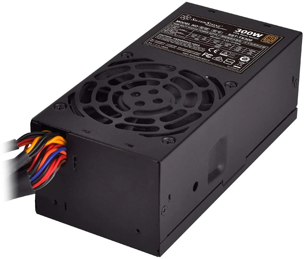 SilverStone SST-TX300, kompiuterio maitinimo šaltinis - juodas, 1x PCIe, 300 vatų