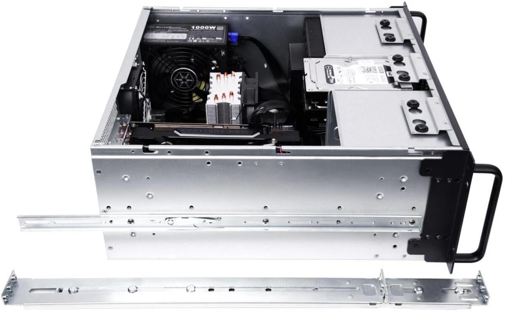Rackmount SilverStone SST–RM41–H08 – 4U stovo montuojamas serveris