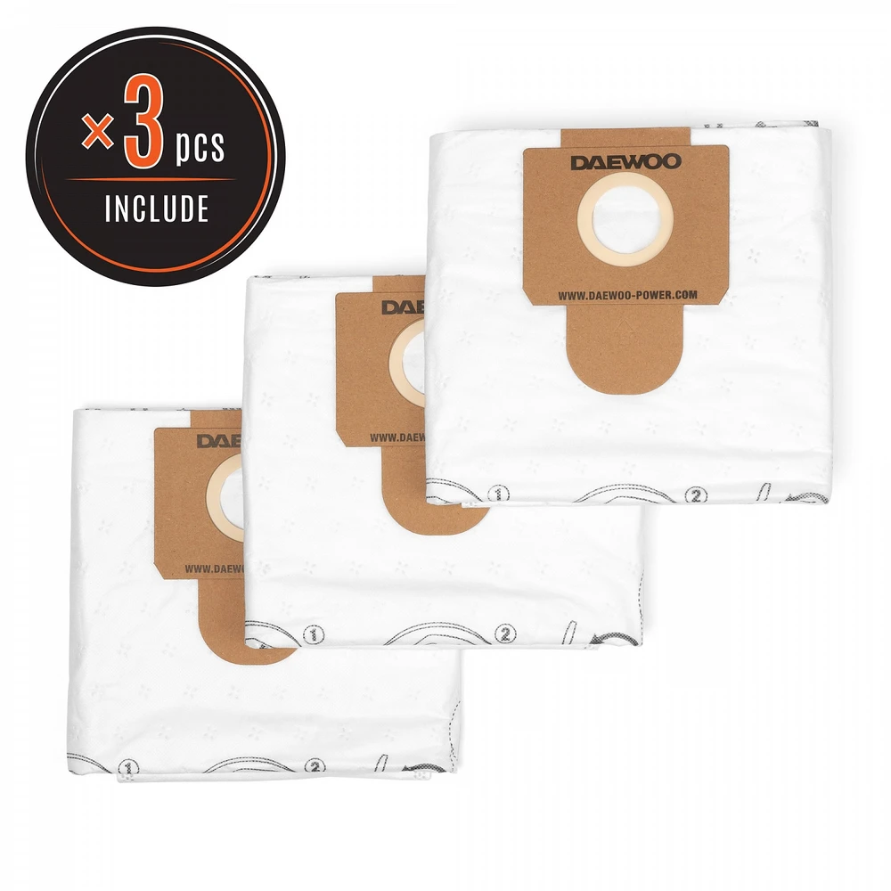 Maišelis do odkurzacza Daewoo VACUUM ACC DUST BAG TEXTILE/3PCS DAVC 60TB DAEWOO