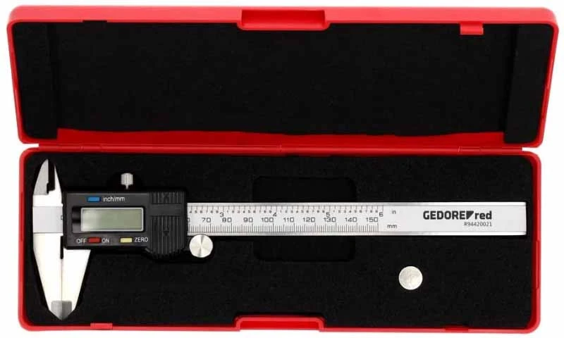 Gedore GEDORE Raudona digital caliper R94420021, measuring device (pilkas)