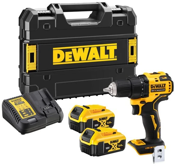 Suktuvas-gręžtuvas DeWalt DCD800P2T; 18 V; 2x5,0 Ah akum.
