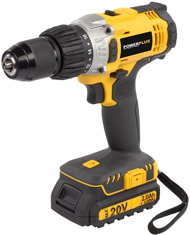 Smūginis gręžtuvas 20V 2xLi-Ion POWX00445 POWERPLUS X