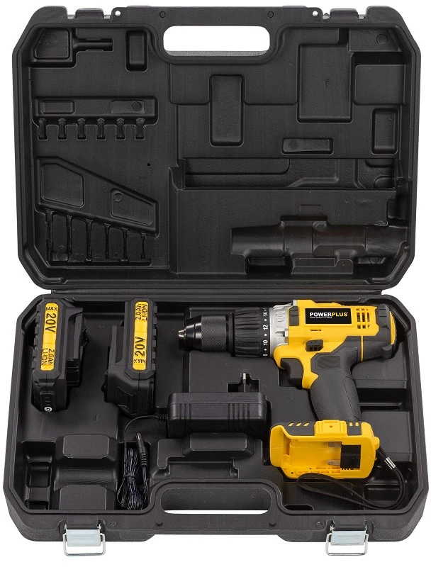 Smūginis gręžtuvas 20V 2xLi-Ion POWX00445 POWERPLUS X