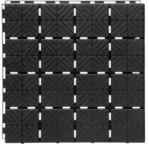 PROSPERPLAST VEJOS KORIO PLOKŠTĖ EASY SQUARE – JUODA 9 vnt. 1,5m2