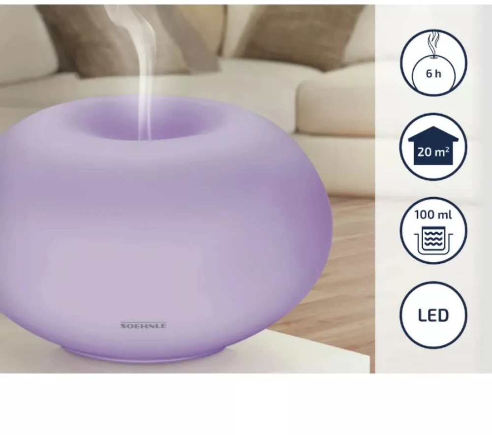 Drėkintuvas Soehnle Milano Plus | Aroma difuzorius | Baltas
