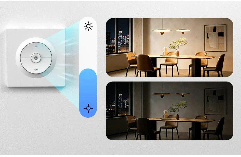 Sonoff Fusion serijos Orb-DIM 1 kanalo Zigbee šviesos reguliatorius (dimeris)