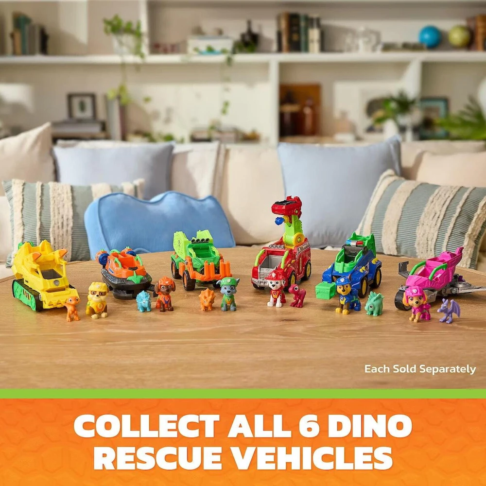 Spin Master PAW PATROL transporto priemonė Dino Theme Rocky, 6075772