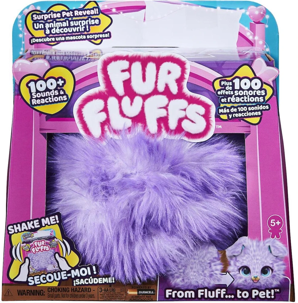 Fur Fluffs Interaktyvus šuniukas Pupper-Fluff su daugiau nei 100 garsų ir reakcijų!