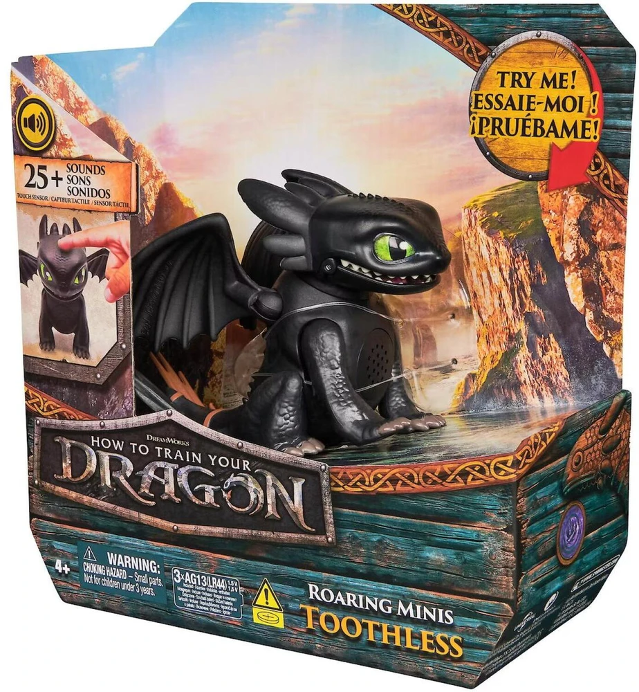 Kolekcionuojama figūrėlė - Spin Master How To Train Your Dragon Roaring Minis Toothless