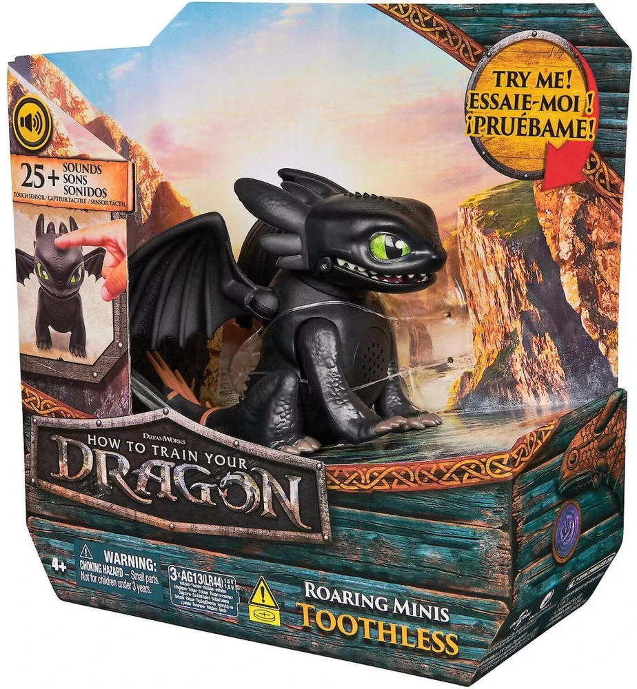 Kolekcionuojama figūrėlė - Spin Master How To Train Your Dragon Roaring Minis Toothless