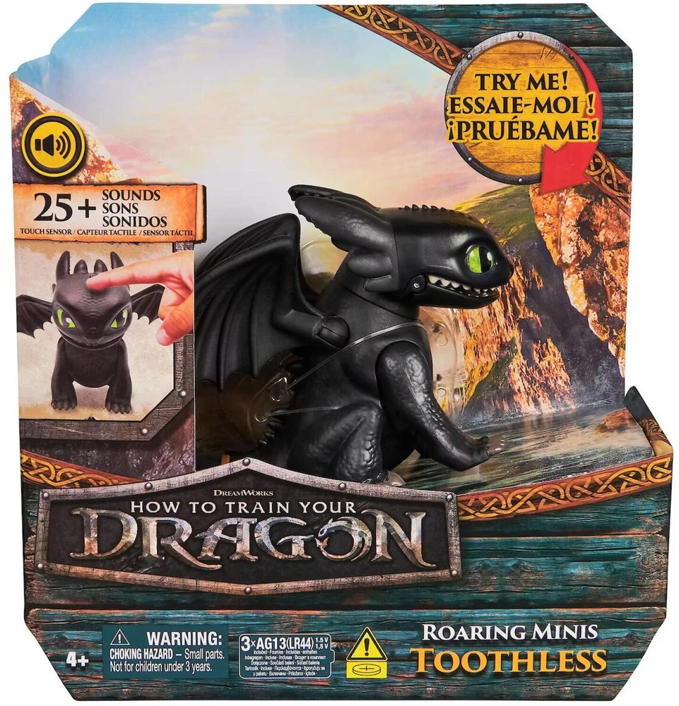 Kolekcionuojama figūrėlė - Spin Master How To Train Your Dragon Roaring Minis Toothless