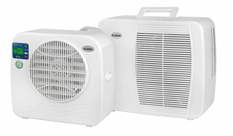 Split oro kondicionierius kemperiui ir karavanui mažoms patalpoms 2400BTU 696W 16m³ laikmatis 0.5-7.5h AC2401 380019 Eurom