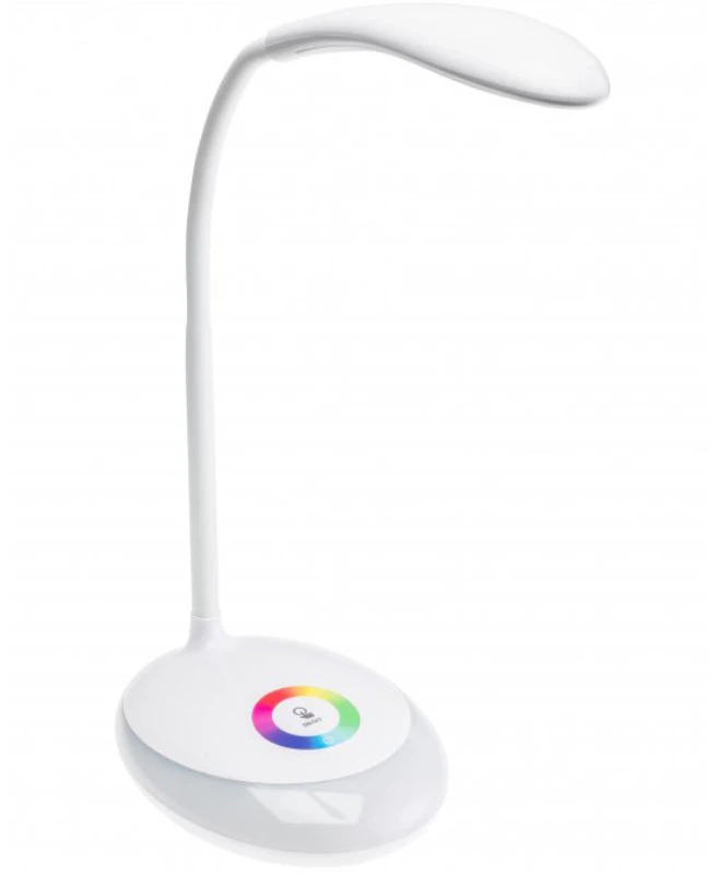 GTV Stalinė lempa GALACTIC LED, 3W, 120lm, 5V DC, 4000K, RGB pagrindas, USB įkrovimas, baltas
