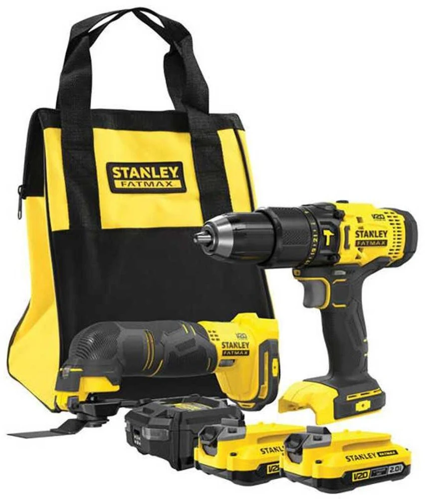 Įrankių rinkinys Stanley SFMCK213D2S-QW (SFMCD711 + SFMCE500); 18 V; 2 x 2,0 Ah akum.