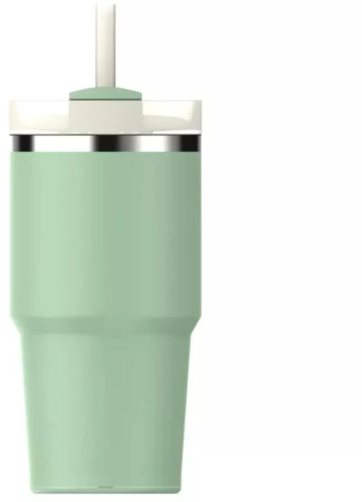 Stanley Termospuodelis su šiaudeliu The Quencher H2.O FlowState Tumbler 0.59L pistacijų spalvos
