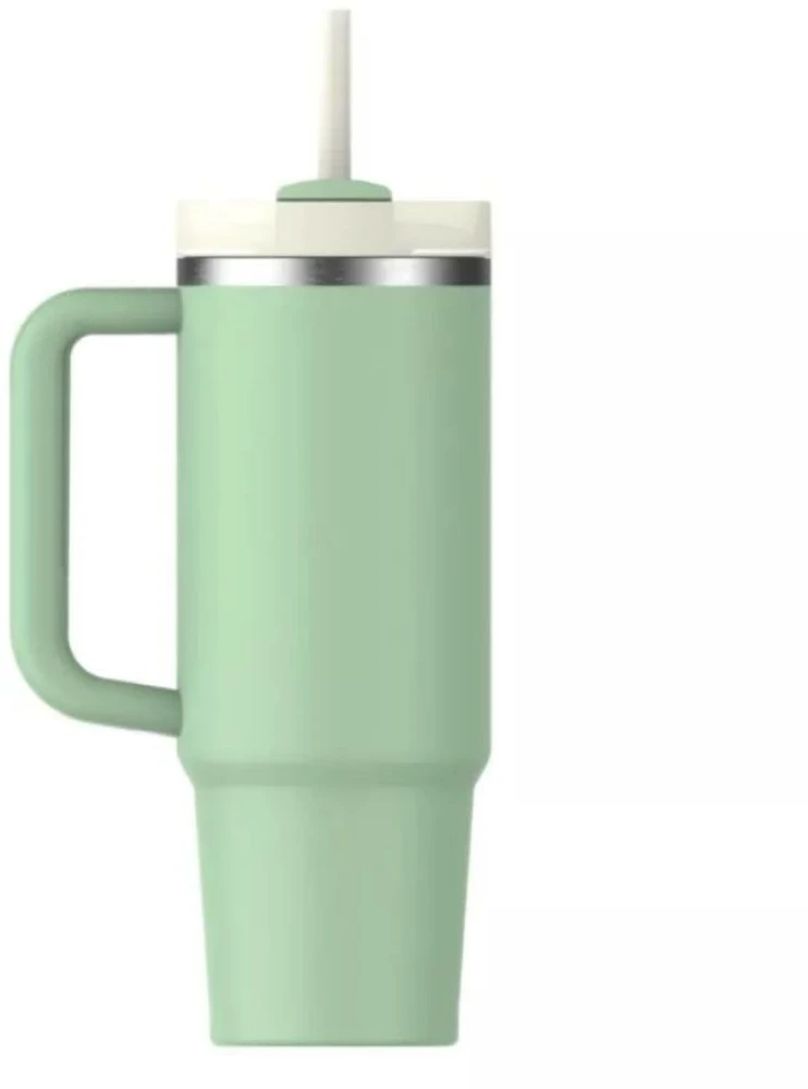 Stanley Termospuodelis su šiaudeliu „The Quencher H2.O FlowState Tumbler 0,89 l“ pistacijų spalvos