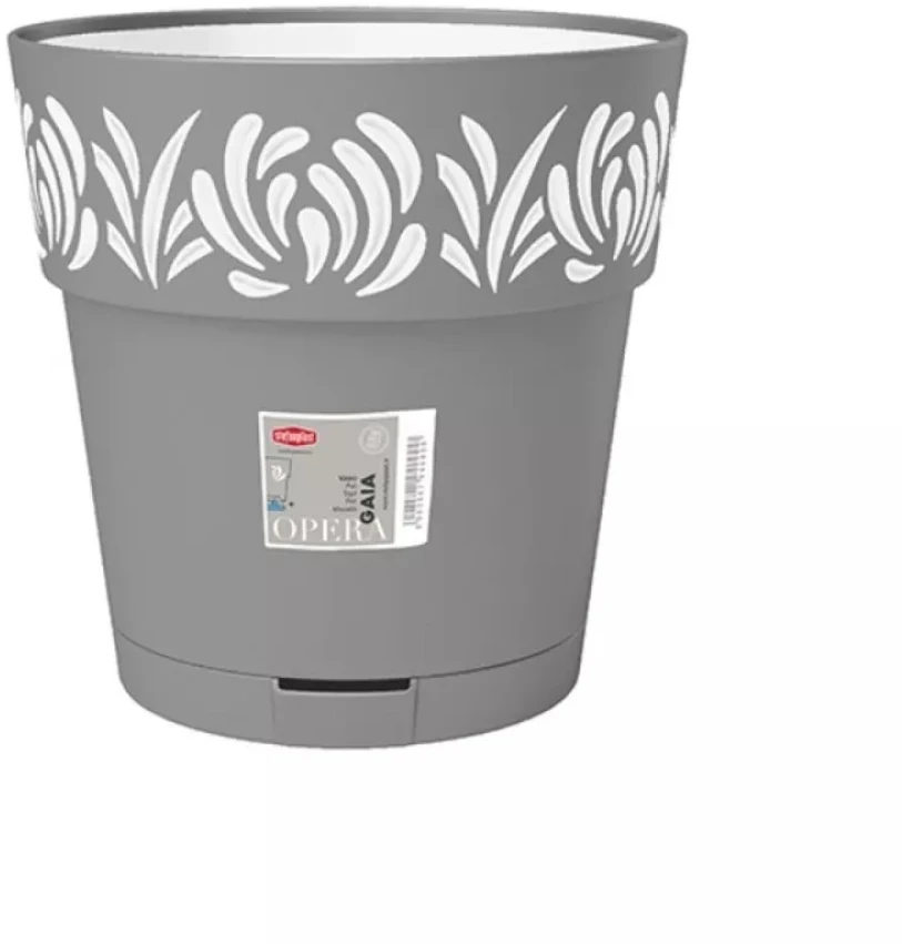 Lumarko Self-watering pot Gaia Pilka Plastmasinis (29 x 29 x 29 cm)