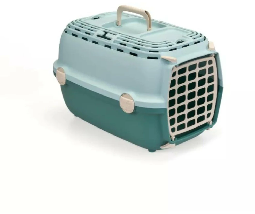 Stefanplast Transport cage Horizon 1 with plastikas door 48x32x30cm light žalias/žalias