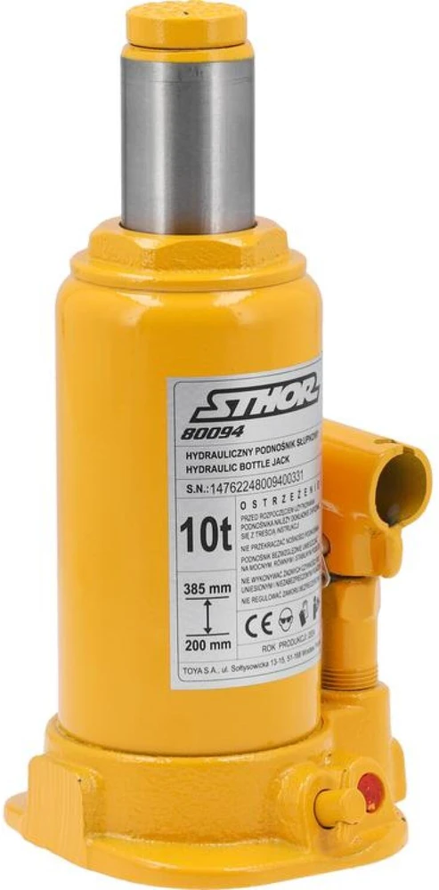 Sthor Toya Sa Poland Hidraulinis butelinis domkratas | stulpinis | 10 t | 200–385 mm (80094)