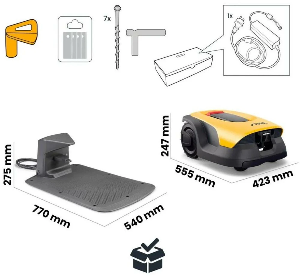 STIGA Cordless Robotic Lawnmower A 6v - 600 m2