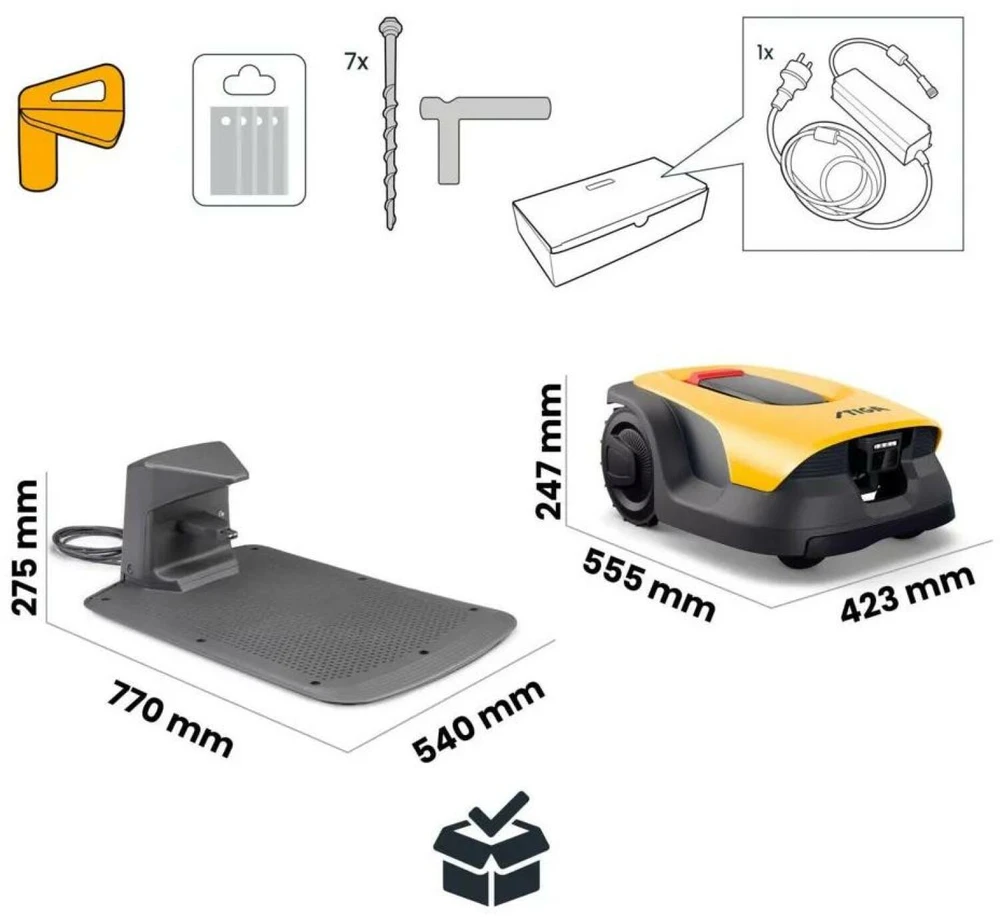STIGA Cordless Robotic Lawnmower A 8v - 800 m2