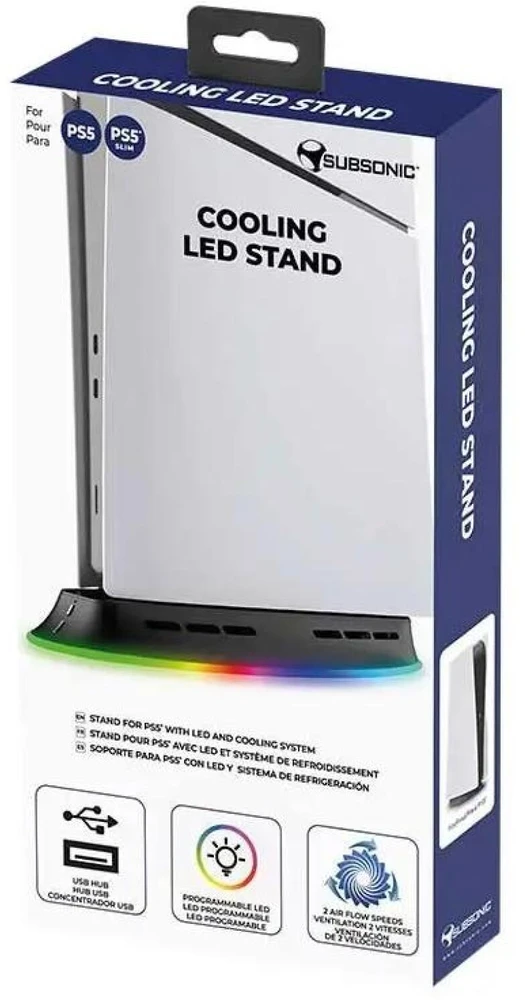 Subsonic Ikigarsinio aušinimo LED stovas – PS5/PS5 plonas