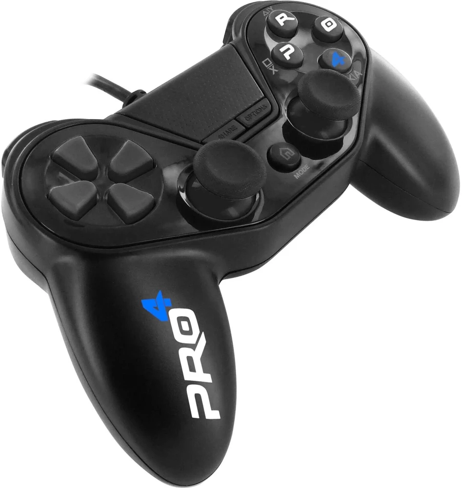 Subsonic Pro 4 Wired Controller for PS4 juodos spalvos