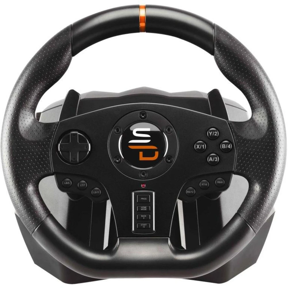 Laidinis žaidimų vairo komplektas su pedalais Subsonic Superdrive SV 710 Pro Sport, 28 cm