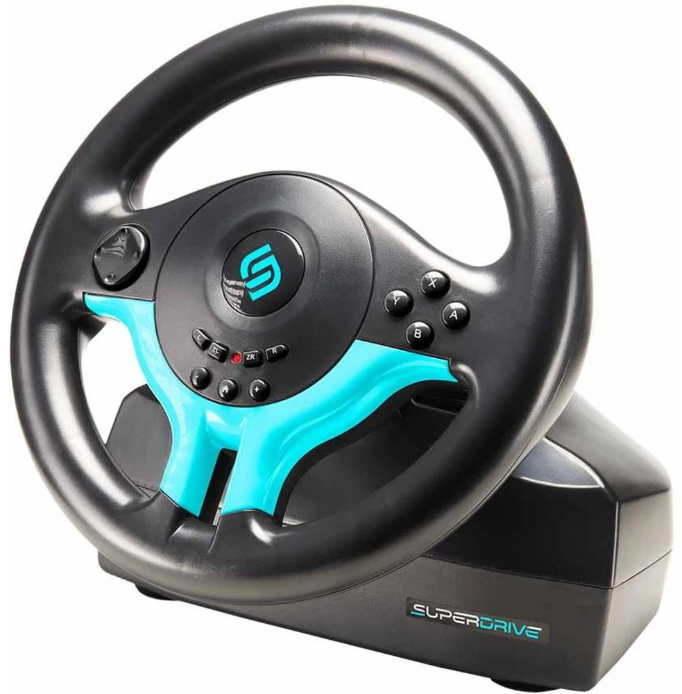 Žaidimų vairas PS4/PS3/XBOX One/PC/Switch Subsonic Superdrive SV 250-S, mėlynas