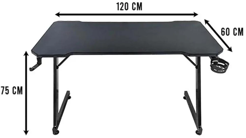 Subsonic Juodas žaidimų stalas GEM