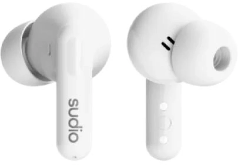 Ausinės Sudio Earbuds | C8 | Bluetooth | į ausis įkišamos | Mikrofonas | Baltas | Noise canceling