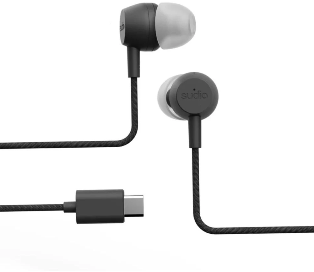 Ausinės Sudio Earbuds | V3 Pro | į ausis įkišamos | Mikrofonas | Jet Juodas | Noise canceling
