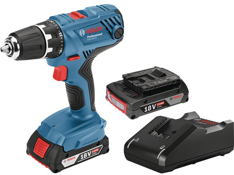 Bosch GSR 18V-21, LC 2x2.0, 18V-20