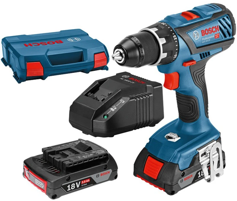 Bosch akumuliatorinis gręžtuvas-suktuvas GSR 18V-28, LC 2x2.0, 18V-20