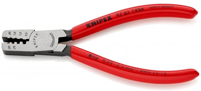 Antgalių presavimo replės Knipex 9761145A; 145 mm