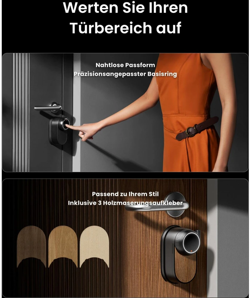 SwitchBot Lock Ultra rinkinys su Hub Mini Matter ir klaviatūra Touch