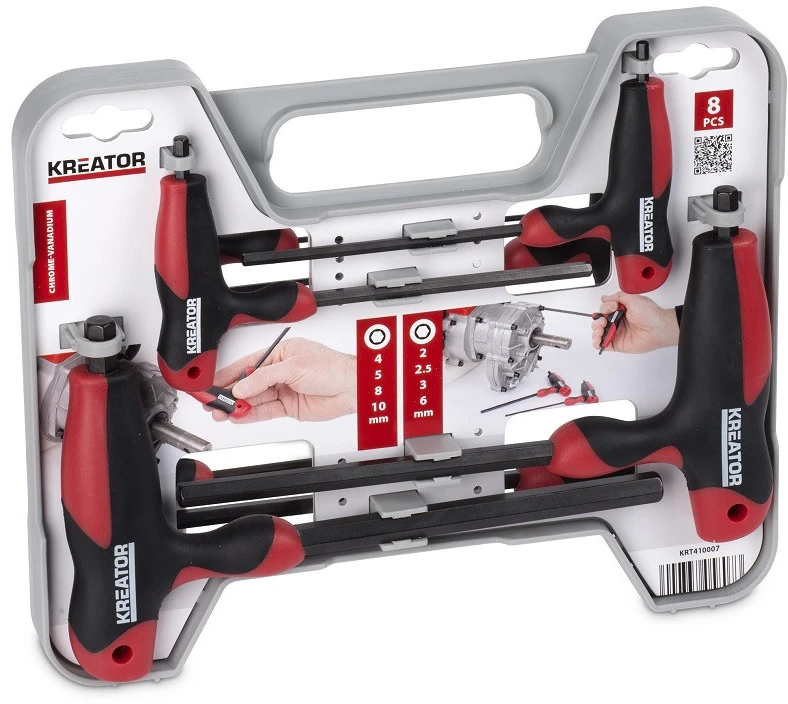Kreator KRT410007 - HEX T-type wrench set 8pcs