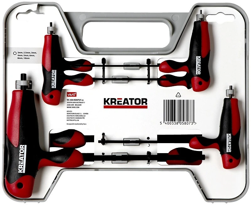 Kreator KRT410007 - HEX T-type wrench set 8pcs