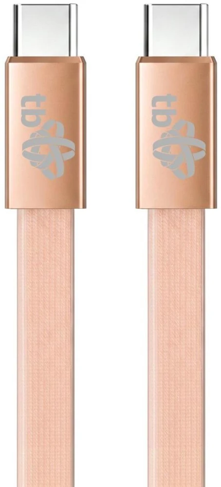 TB Kabelis usb c - usb c 1m płaski brzoskwiniowy