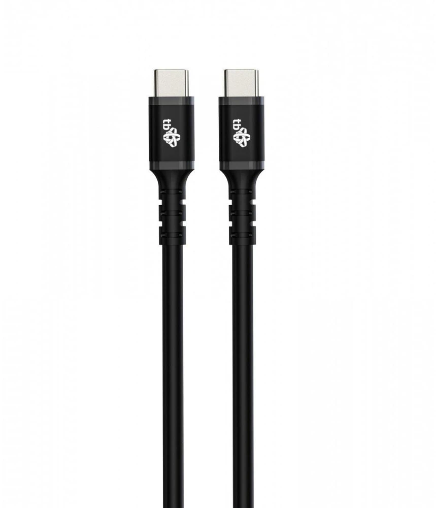 Tb Print USB TB spausdinimo kabelis USB-C – USB-C 2 m juodas (AKTBXKUCC2SI20B)