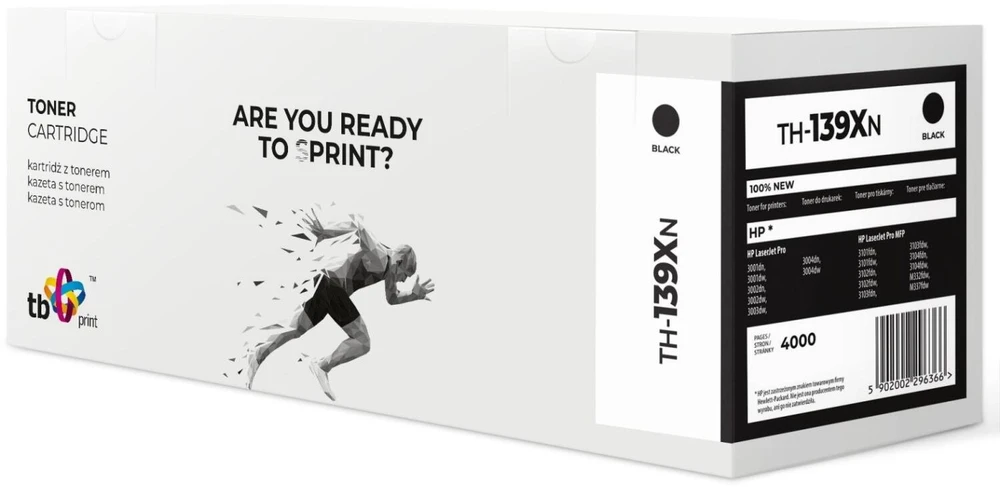 Tb Print tb spausdinimo dažai, skirti HP LaserJet Pro 3001 TH-139XN 100% naujas juodas