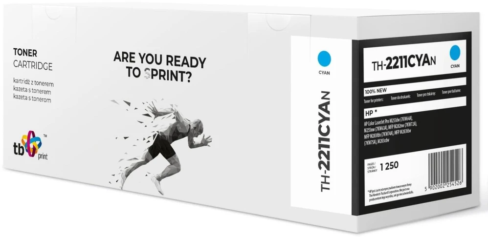 Tb Print Tb spausdinimo toneriai su HP Color LJ Pro M255 W2211A TH-2211CYAN 100% nowy CY